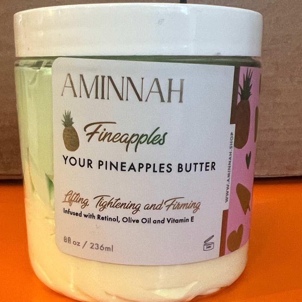 Aminnah Fineapples Your Pineapples Butter - Green and Cream - Picture 4 of 10